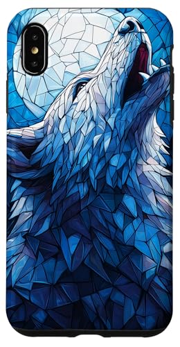 Buntglas Wolf Wildlife Tierkunst Hülle für iPhone XS Max von Glass Animal Art.