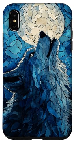 Buntglas Wolf Wildlife Tierkunst Hülle für iPhone XS Max von Glass Animal Art.