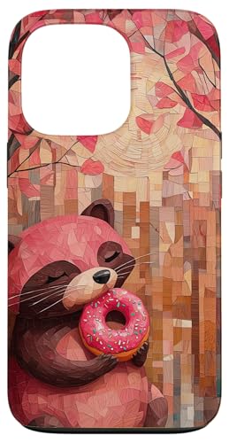 Buntglas roter Panda Tierkunst Hülle für iPhone 13 Pro von Glass Animal Art.