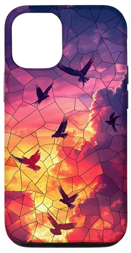 Buntglasvögel Wildtiere Tierkunst Hülle für iPhone 12/12 Pro von Glass Animal Art.