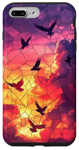 Buntglasvögel Wildtiere Tierkunst Hülle für iPhone 7 Plus/8 Plus von Glass Animal Art.