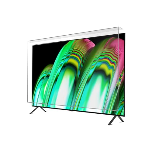 GlassZilla 32-65 Zoll | Anti-Schaden Bildschirmschutz für Fernseher | Kristallklare Sicht, Langlebiger Displayschutz, TV-Schutz | Einfache Installation und Stilvolles Design (50 Zoll) von GlassZilla