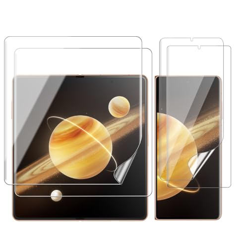 Glcrrpu 2+2 Stück Schutzfolie Film für Honor Magic V3,Hydrogel Displayschutzfolie Folie Flexible Weich Transparente TPU,HD Glcrrpu 2+2 Stück Schutzfolie Film für Honor Magic V3,Hydrogel Displayschutzfolie Folie Flexible Weich Transparente TPU,HD von Glcrrpu