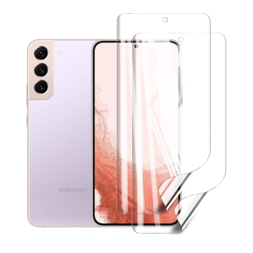 Glcrrpu 2 Stück Schutzfolie Film für Samsung Galaxy S22 Plus/+ 5G[6.6"],Hydrogel Displayschutzfolie Folie Flexible Weich Transparente TPU,HD von Glcrrpu