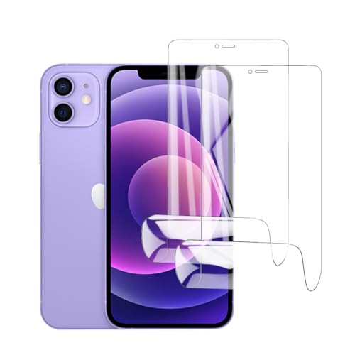 Glcrrpu 2 Stück Schutzfolie Film für iPhone 12 Mini[5.4"],Hydrogel Displayschutzfolie Folie Flexible Weich Transparente TPU,HD von Glcrrpu