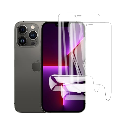 Glcrrpu 2 Stück Schutzfolie Film für iPhone 13 Pro Max[6.7"],Hydrogel Displayschutzfolie Folie Flexible Weich Transparente TPU,HD von Glcrrpu