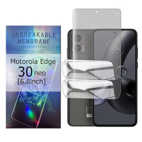 Glcrrpu 2 Stück Matt TPU Schutzfolie für Motorola Edge 30 neo[6.28inch],Folie Hydrogel Entspiegelte Displayschutzfolie,Display Blendschutz,Anti-Fingerabdruck,Anti-Kratzer von Glcrrpu