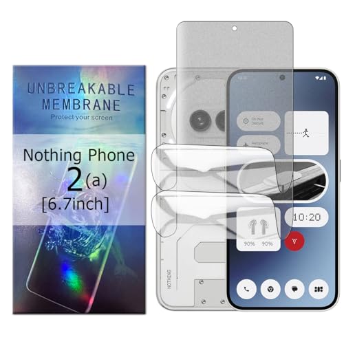 Glcrrpu 2 Stück Matt TPU Schutzfolie für Nothing Phone (2a)[6.7inch],Folie Hydrogel Entspiegelte Displayschutzfolie,Display Blendschutz,Anti-Fingerabdruck,Anti-Kratzer von Glcrrpu