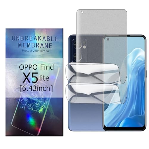 Glcrrpu 2 Stück Matt TPU Schutzfolie für OPPO Find X5 Lite[6.43inch],Folie Hydrogel Entspiegelte Displayschutzfolie,Display Blendschutz,Anti-Fingerabdruck,Anti-Kratzer von Glcrrpu