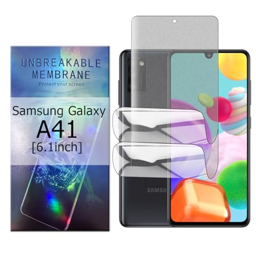 Glcrrpu 2 Stück Matt TPU Schutzfolie für Samsung Galaxy A41[6.1inch],Folie Hydrogel Entspiegelte Displayschutzfolie,Display Blendschutz,Anti-Fingerabdruck,Anti-Kratzer von Glcrrpu