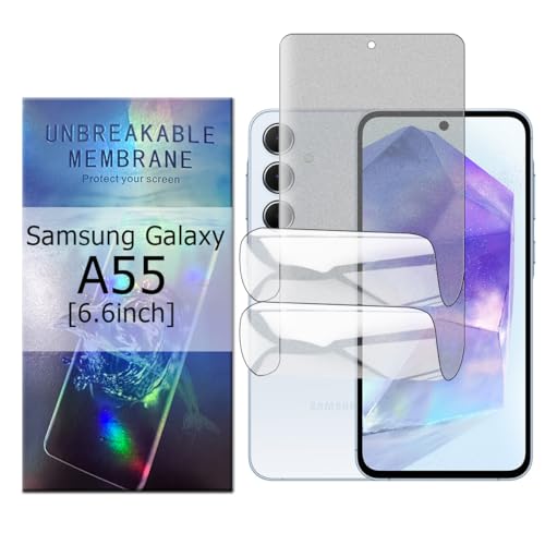 Glcrrpu 2 Stück Matt TPU Schutzfolie für Samsung Galaxy A55[6.6inch],Folie Hydrogel Entspiegelte Displayschutzfolie,Display Blendschutz,Anti-Fingerabdruck,Anti-Kratzer von Glcrrpu