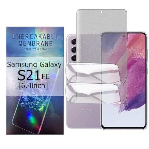 Glcrrpu 2 Stück Matt TPU Schutzfolie für Samsung Galaxy S21 FE[6.4inch],Folie Hydrogel Entspiegelte Displayschutzfolie,Display Blendschutz,Anti-Fingerabdruck,Anti-Kratzer von Glcrrpu