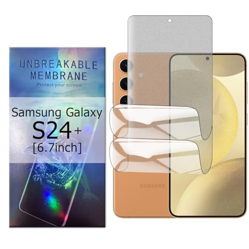 Glcrrpu 2 Stück Matt TPU Schutzfolie für Samsung Galaxy S24 plus/S24+[6.7inch],Folie Hydrogel Entspiegelte Displayschutzfolie,Display Blendschutz,Anti-Fingerabdruck,Anti-Kratzer von Glcrrpu