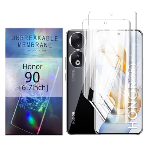 Glcrrpu 2 Stück Schutzfolie Film für Honor 90[6.7"],Hydrogel Displayschutzfolie Folie Flexible Weich Transparente TPU,HD von Glcrrpu