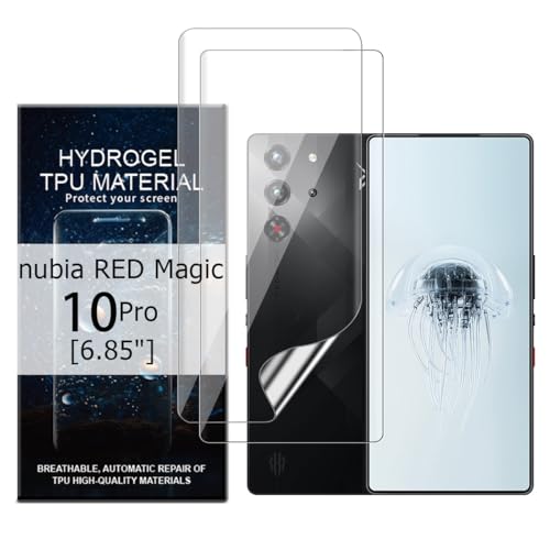 Glcrrpu 2 Stück Schutzfolie Film für ZTE nubia Red Magic 10 Pro[6.85"],Hydrogel Displayschutzfolie Folie Flexible Weich Transparente TPU,HD von Glcrrpu