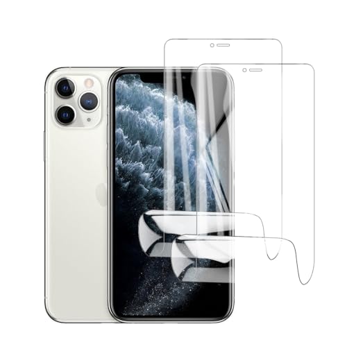 Glcrrpu 2 Stück Schutzfolie Film für iPhone 11 Pro Max/iPhone Xr Max[6.5"],Hydrogel Displayschutzfolie Folie Flexible Weich Transparente TPU,HD von Glcrrpu