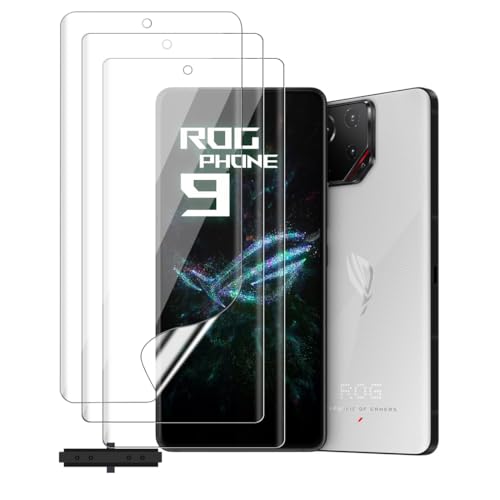 Glcrrpu Hydrogel-Displayschutzfolie für ASUS ROG Phone 9 [6,8 Zoll], Anti-Fingerabdruck, selbstreparierend, HD klar, ultradünn, einfach anzubringen, kompatibel mit Schutzhüllen, 3 Stück von Glcrrpu