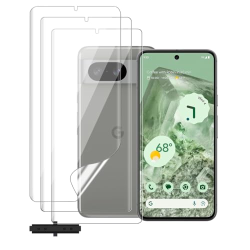 Glcrrpu Hydrogel-Displayschutzfolie für Google Pixel 8 [6,2 Zoll], Anti-Fingerabdruck, selbstreparierend, HD klar, ultradünn, einfach anzubringen, kompatibel mit Schutzhüllen von Glcrrpu