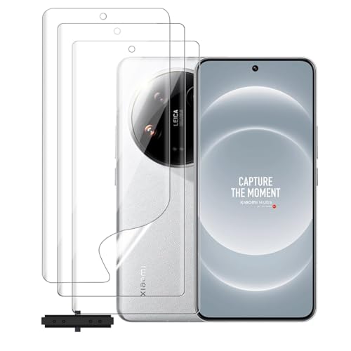 Glcrrpu Hydrogel-Displayschutzfolie für Xiaomi 14 Ultra, 17,1 cm (6,7 Zoll), Anti-Fingerabdruck, selbstreparierend, HD-Klarheit, ultradünn, einfach anzubringen, kompatibel mit Schutzhüllen von Glcrrpu