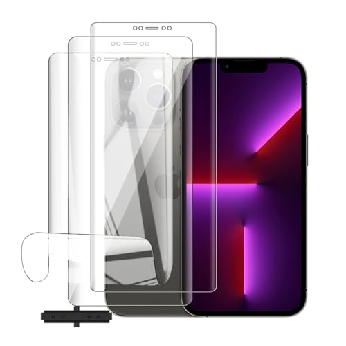 Glcrrpu Hydrogel-Displayschutzfolie für iPhone 13 Pro Max [6,7 Zoll] - [3 Stück] Anti-Fingerabdruck, selbstreparierend, HD klar, ultradünn, einfach anzubringen, kompatibel mit Schutzhüllen von Glcrrpu