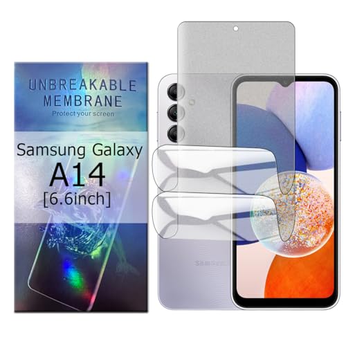 Glcrrpu 2 Stück Matt TPU Schutzfolie für Samsung Galaxy A14[6.6inch],Folie Hydrogel Entspiegelte Displayschutzfolie,Display Blendschutz,Anti-Fingerabdruck,Anti-Kratzer von Glcrrpu