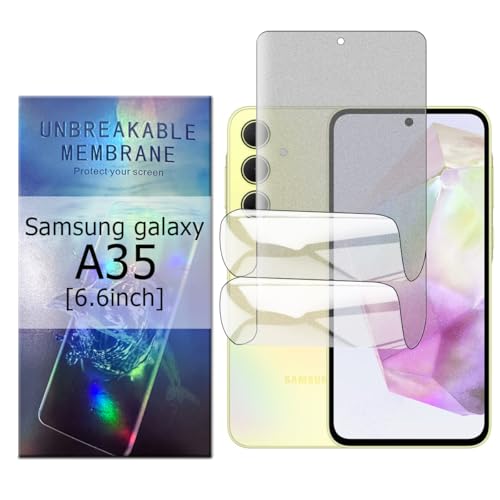 Glcrrpu 2 Stück Matt TPU Schutzfolie für Samsung Galaxy A35 5G[6.6"],Folie Hydrogel Entspiegelte Displayschutzfolie,Display Blendschutz,Anti-Fingerabdruck,Anti-Kratzer von Glcrrpu