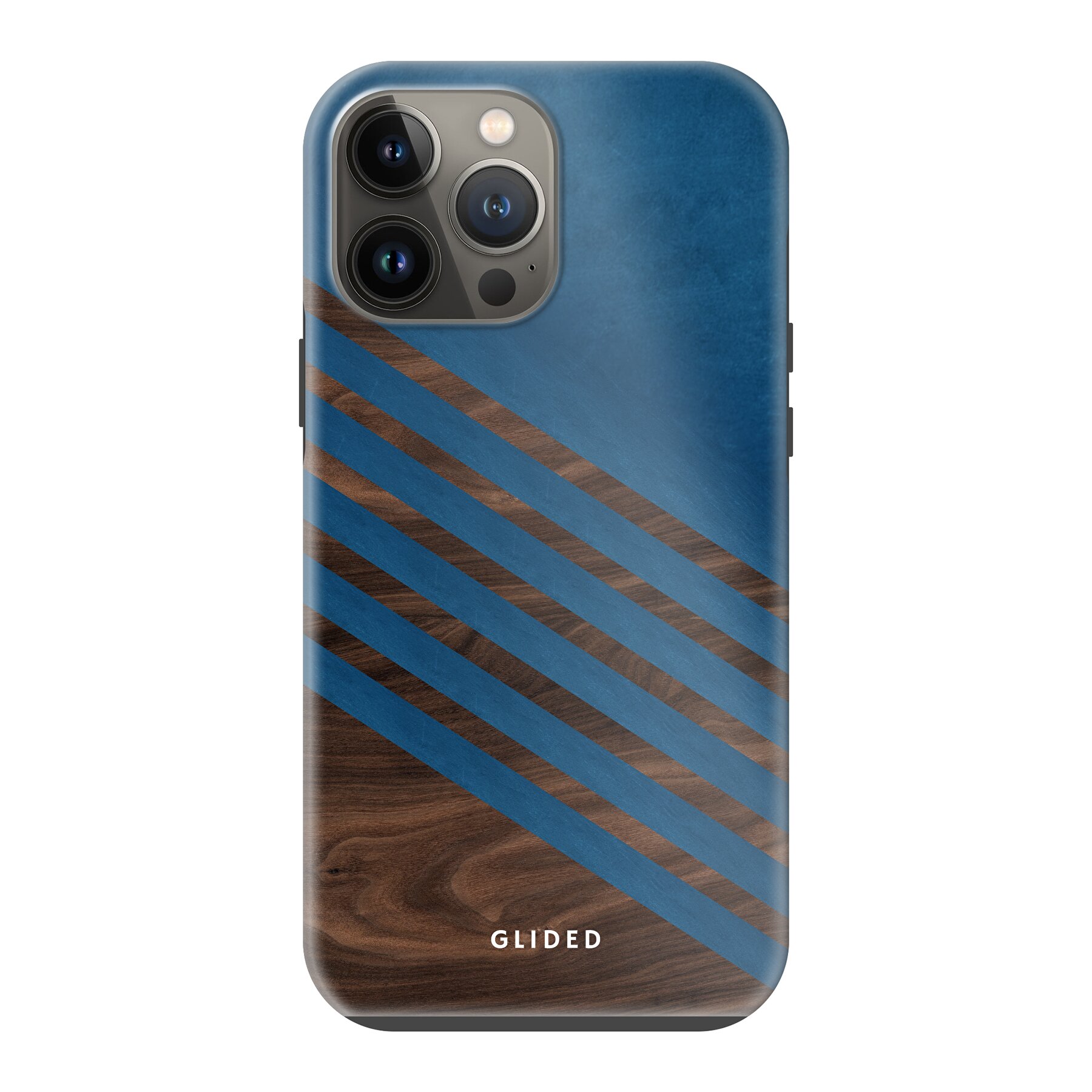 Blue Wood - iPhone 13 Pro Max Handyhülle - MagSafe Tough case Blue Wood - iPhone 13 Pro Max Handyhülle - MagSafe Tough case von Glided