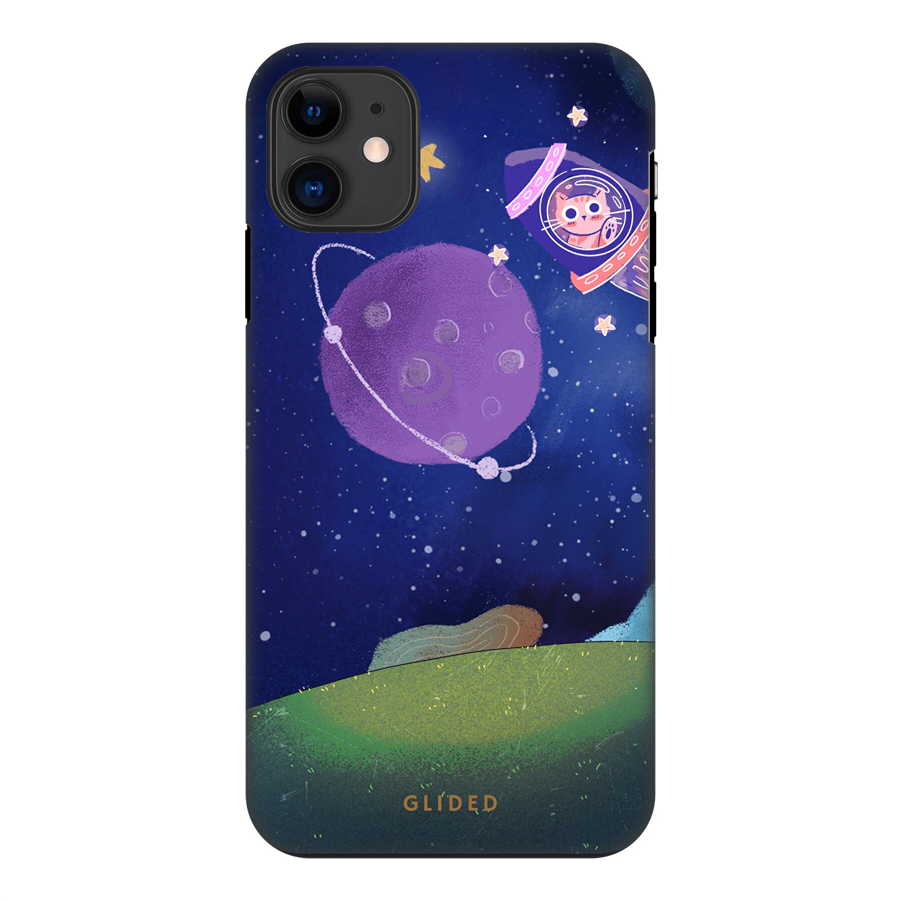Galaxy Cat - iPhone 11 Handyhülle - Hard Case Galaxy Cat - iPhone 11 Handyhülle - Hard Case von Glided