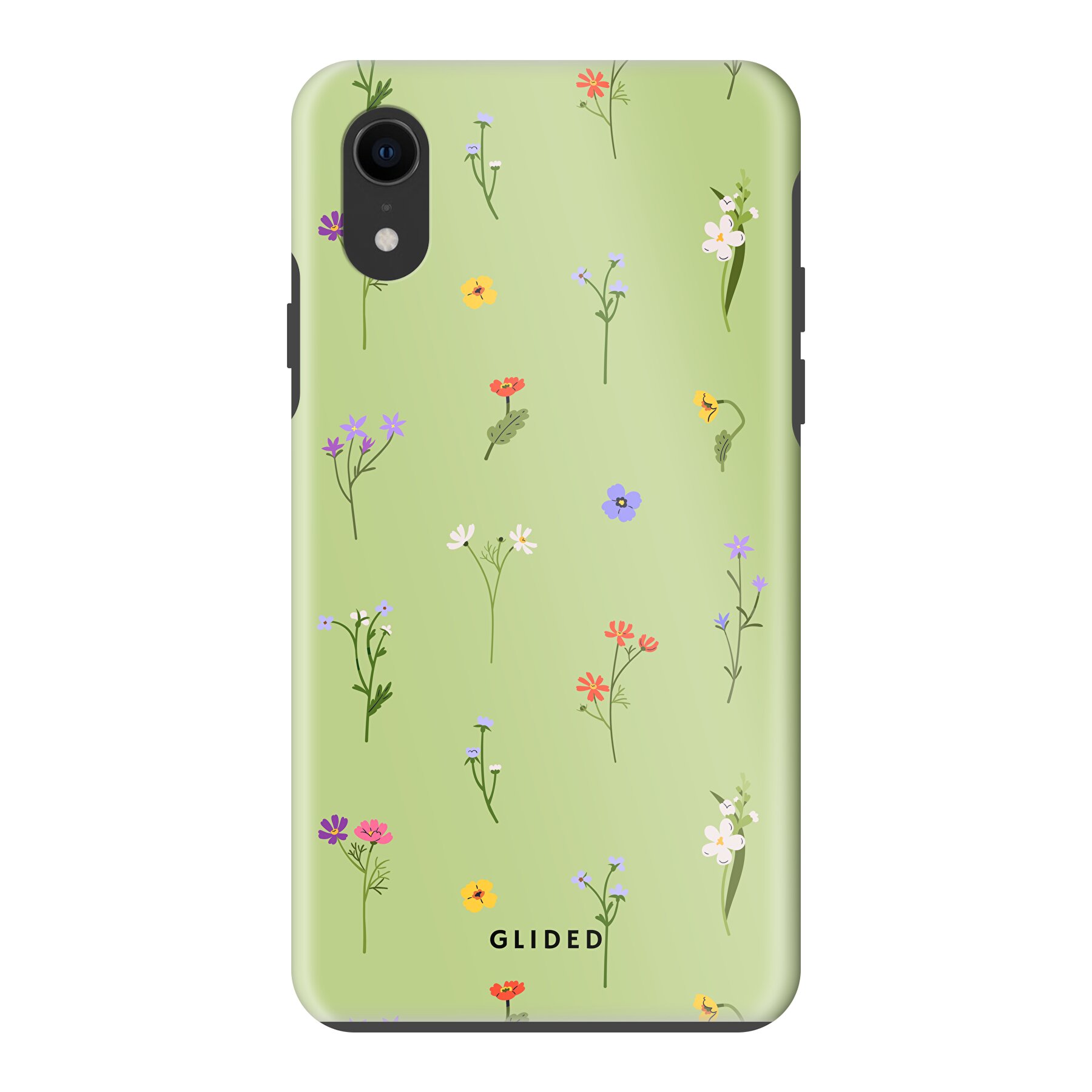 Green Floral - iPhone X/Xs Handyhülle - Crossbody case mit Band Green Floral - iPhone X/Xs Handyhülle - Crossbody case mit Band von Glided