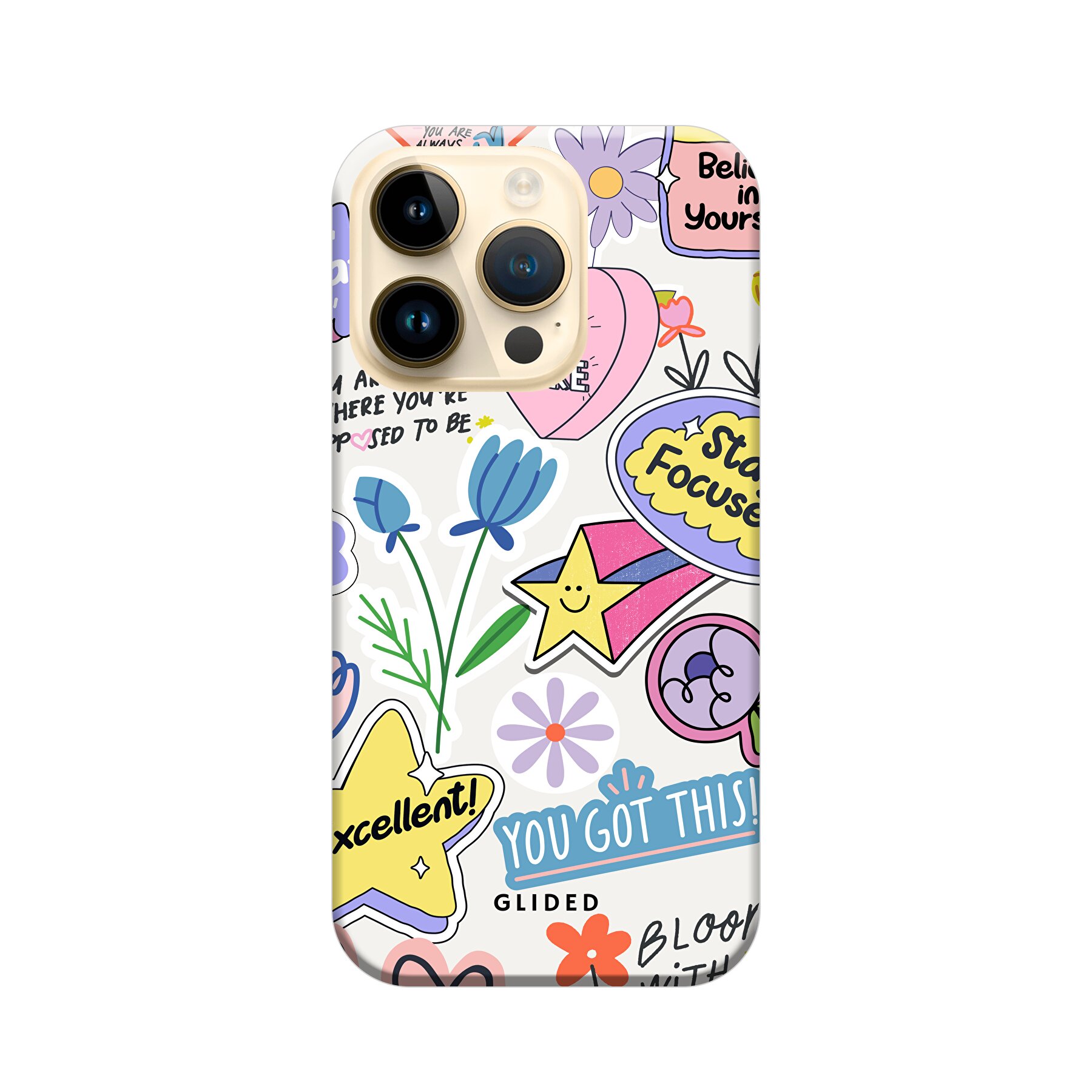 Motivation - iPhone 14 Pro Handyhülle - Bumper case Motivation - iPhone 14 Pro Handyhülle - Bumper case von Glided