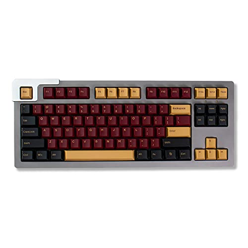 PBT Keycaps 168 Keys Doubleshot Cherry Profile Thick Keycap for Cherry MX Switch Mechanical Keyboards (Red Samurai) von Gliging