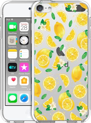 GlamCase Schutzhülle für iPod Touch 7. / 6. / 5. Generation, transparent, transparent, transparent, stoßfest, Zitronen-Aquarell-Muster, bedruckt, schmale Passform, flexibel, transparent, stoßfest, GlamCase Schutzhülle für iPod Touch 7. / 6. / 5. Generation, transparent, transparent, transparent, stoßfest, Zitronen-Aquarell-Muster, bedruckt, schmale Passform, flexibel, transparent, stoßfest, von Glisten
