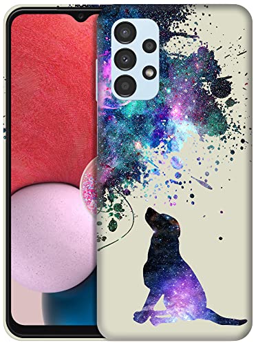 Glisten,Samsung Galaxy A13 Hülle, Samsung A13 4G Hülle,Galaxy Dog Pattern Design Bedruckt Slim Plastic Hard Snap on Protective Designer Back Phone Case/Cover for Samsung Galaxy A13 4G only [6.6 inch]. von Glisten