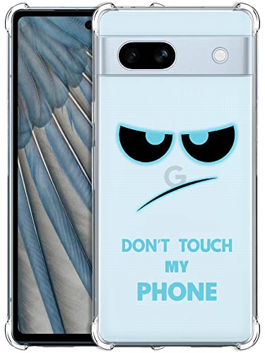 Glisten - Google Pixel 7A Hülle, Pixel 7A Clear Case - Don't Touch My Phone Teal Printed Printed Slim Fit Flexible Clear Transparent Stoßfest Designer Back Case/Cover für Google Pixel 7A 5G. Glisten - Google Pixel 7A Hülle, Pixel 7A Clear Case - Don't Touch My Phone Teal Printed Printed Slim Fit Flexible Clear Transparent Stoßfest Designer Back Case/Cover für Google Pixel 7A 5G. von Glisten