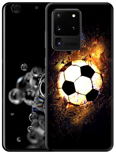 Glisten Schutzhülle für Samsung Galaxy S20 Ultra, Galaxy S20 Ultra 5G – Soccer On Fire Design, bedruckt, schlankes und schlankes Design, Kunststoff, Hartschale, aufsteckbar Glisten Schutzhülle für Samsung Galaxy S20 Ultra, Galaxy S20 Ultra 5G – Soccer On Fire Design, bedruckt, schlankes und schlankes Design, Kunststoff, Hartschale, aufsteckbar von Glisten