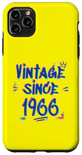 1966 Vintage Graffiti Glitch - 59 Years of Style Hülle für iPhone 11 Pro Max von Glitch Graffiti Style Graphic Design For Men Women