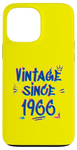 1966 Vintage Graffiti Glitch - 59 Years of Style Hülle für iPhone 13 Pro Max von Glitch Graffiti Style Graphic Design For Men Women