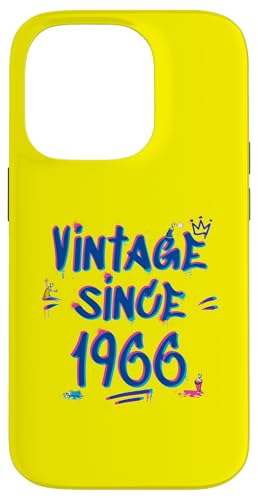 1966 Vintage Graffiti Glitch - 59 Years of Style Hülle für iPhone 14 Pro 1966 Vintage Graffiti Glitch - 59 Years of Style Hülle für iPhone 14 Pro von Glitch Graffiti Style Graphic Design For Men Women