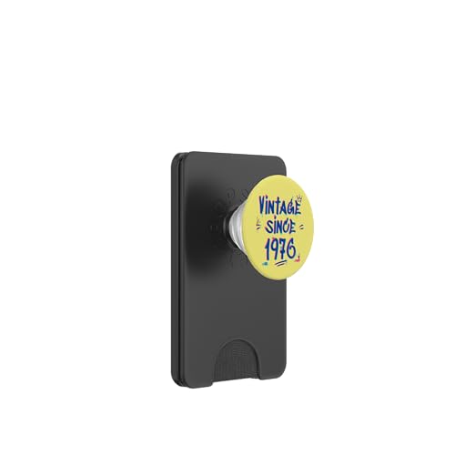 1976 Vintage Graffiti Glitch - 49 Years of Style PopSockets PopWallet für MagSafe von Glitch Graffiti Style Graphic Design For Men Women