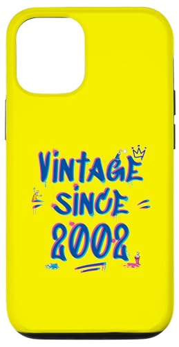Vintage Best of 2002 Graffiti Glitch 23rd Birthday Style Hülle für iPhone 12/12 Pro von Glitch Graffiti Style Graphic Design For Men Women