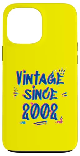 Vintage Best of 2002 Graffiti Glitch 23rd Birthday Style Hülle für iPhone 13 Pro Max von Glitch Graffiti Style Graphic Design For Men Women