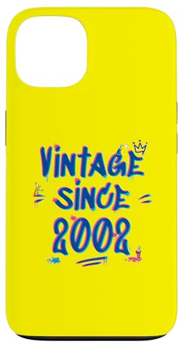 Vintage Best of 2002 Graffiti Glitch 23rd Birthday Style Hülle für iPhone 13 von Glitch Graffiti Style Graphic Design For Men Women