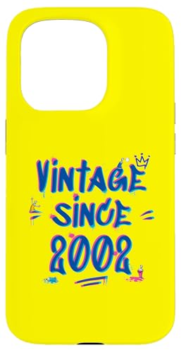 Vintage Best of 2002 Graffiti Glitch 23rd Birthday Style Hülle für iPhone 15 Pro von Glitch Graffiti Style Graphic Design For Men Women