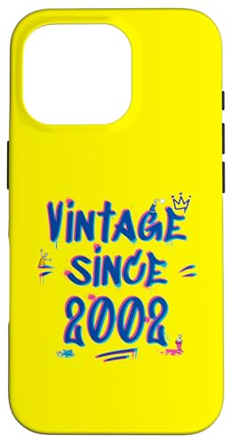 Vintage Best of 2002 Graffiti Glitch 23rd Birthday Style Hülle für iPhone 16 Pro von Glitch Graffiti Style Graphic Design For Men Women