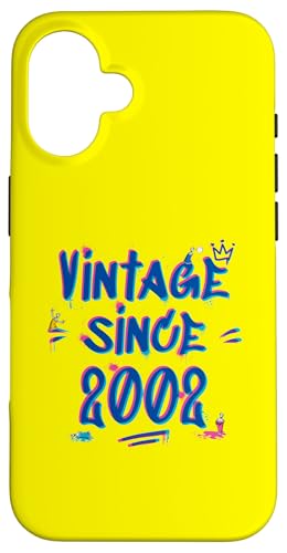 Vintage Best of 2002 Graffiti Glitch 23rd Birthday Style Hülle für iPhone 16 von Glitch Graffiti Style Graphic Design For Men Women