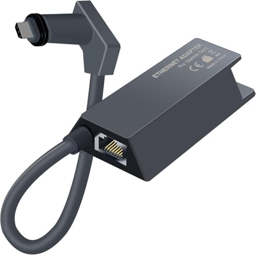 Glitfix Starlink Ethernet Adapter für Starlink Internet V2, 1000 Mbps Schnell und Stabile Netzwerkverbindung, Anwendbar auf Starlink Standard Actated Gen 2 Adapter, Länge 1 Meter von Glitfix