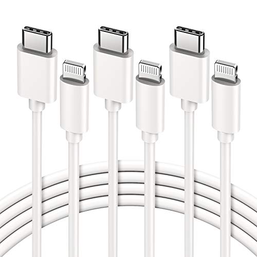 GlobaLink 3 Stück 2M USB C Lightning Kabel, iPhone 12 Kabel[MFi-Zertifiziert] Power Delivery Typ C Lightning Kabel kompatibel mit iPhone 13/Pro/Pro Max/13 Mini/12/Pro/Pro Max/ 11/ X, iPad Pro von GlobaLink