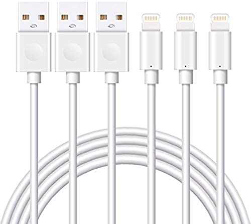 GlobaLink Lightning Kabel 2M 3 Stück [MFi Zertifiziert] iPhone Ladekabel Kompatibel für iPhone 12/12 Pro/12 Mini/SE 2020, iPhone 11/11 Pro/X/XS/XS MAX/XR, iPhone 8/8P/7/7P/6/6S/5S SE, iPad -weiß von GlobaLink