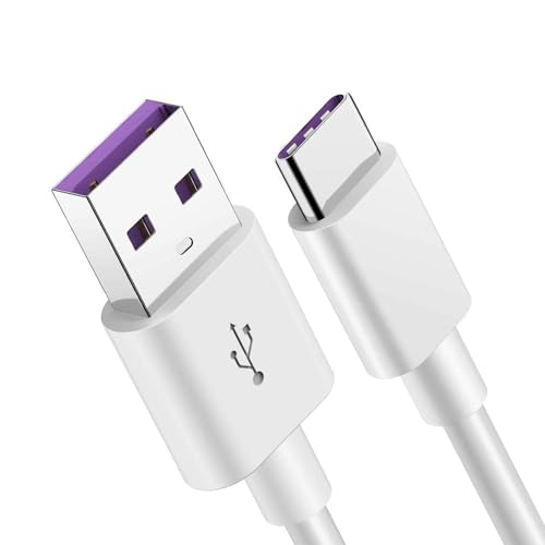 GlobaLink USB C Kabel 5A Huawei Ladekabel [1 Stück 2M] USB Typ C Super Ladekabel USB C auf A Ladekabel für Huawei P30, P30 Pro, P20 Lite, P20, P10, Mate 20, 20 pro, 30, 30 pro Mate 10, Supercharge von GlobaLink