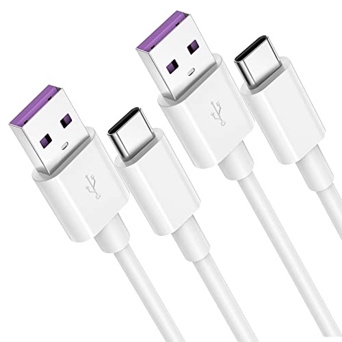 GlobaLink USB C Kabel 5A Huawei Ladekabel [2Stück 2M] 40W USB Typ C Super Ladekabel USB C auf A Ladekabel für Huawei P30, P30 Pro, P20 Lite, P20, P10, Mate 20, 20 pro, 30, 30 pro Mate 10, Supercharge von GlobaLink